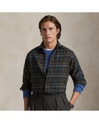 Ralph Lauren - Classic Fit Plaid Brushed Flannel Shirt - Lyst