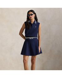 Ralph Lauren - A-Line Mesh Jumper Skirt - Lyst