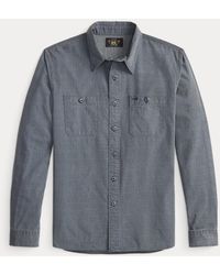 RRL - Check-Print Woven Workshirt - Lyst