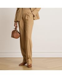 Ralph Lauren - Pinstripe Pleated Twill Straight Pant - Lyst