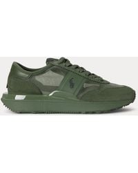 Polo Ralph Lauren - Train 89 Mesh-Suede Trainer - Lyst