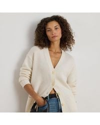 Ralph Lauren - Cardigan in misto lana con scollo a V - Lyst