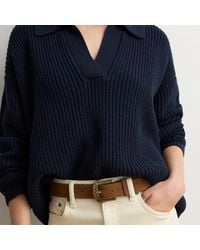 Ralph Lauren - Tooled-Buckle Suede Belt - Lyst