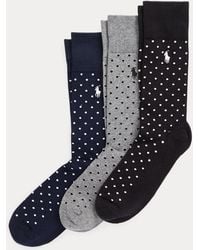 Ralph Lauren - 3-Pack Broeksokken Met Polkadotpatroon - Lyst