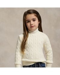 Ralph Lauren - Cable-Knit Cotton Jumper - Lyst