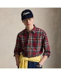 Polo Ralph Lauren - Custom Fit Plaid Brushed Oxford Shirt - Lyst