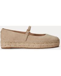 Ralph Lauren - Luize Suede Mary Jane Espadrille - Lyst