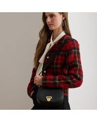 Ralph Lauren - Borsa a tracolla Tanner media in pelle - Lyst