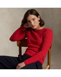 Polo Ralph Lauren - Jersey De Algodón En Punto De Ochos - Lyst
