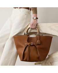 Ralph Lauren - La tote Ralph Lauren grande in vitello - Lyst