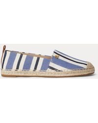 Ralph Lauren - Cameryn Iii Striped Canvas Espadrille - Lyst