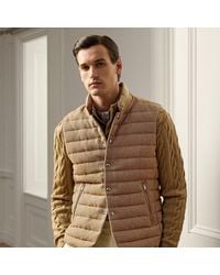 Ralph Lauren - Quilted Tweed Down Gilet - Lyst