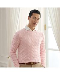 Ralph Lauren - Kaschmirpullover Mit Zopfmuster - Lyst