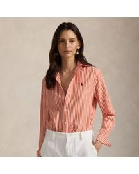 Polo Ralph Lauren - Classic Fit Striped Cotton-Linen Shirt - Lyst