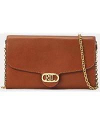 Ralph Lauren - Bolso Cruzado Adair Mediano De Piel - Lyst