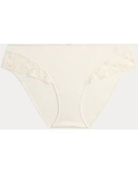 Ralph Lauren - Embroidered Mesh & Satin Tap Short Brief - Lyst