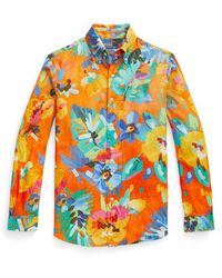 Polo Ralph Lauren - Classic-Fit Leinenhemd mit Blumenmuster - Lyst
