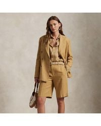 Polo Ralph Lauren - Short in lino con pieghe - Lyst