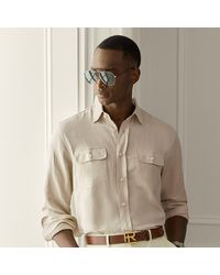 Ralph Lauren - Silk-Linen Shirt - Lyst