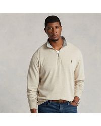 Polo Ralph Lauren - Ralph Lauren Luxury Jersey Quarter-zip Pullover - Lyst