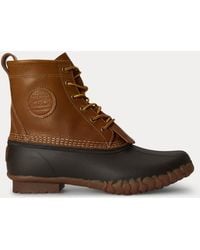 Polo Ralph Lauren - Harvey Leather Duck Boot - Lyst