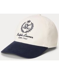 Ralph Lauren - Casquette En Sergé Brodée D'Un Écusson - Lyst