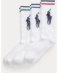 Polo Ralph Lauren - Big Pony Athletic Crew Sock 3-Pack - Lyst