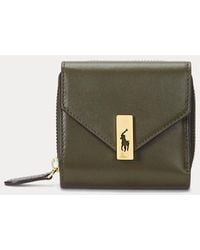 Polo Ralph Lauren - Polo Id Leather Compact Wallet - Lyst