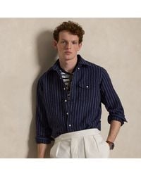 Polo Ralph Lauren - Classic Fit Gestreept Linnen Overhemd - Lyst