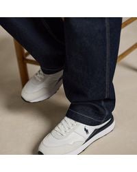 Polo Ralph Lauren - Train 89 Suede And Oxford Trainer - Lyst