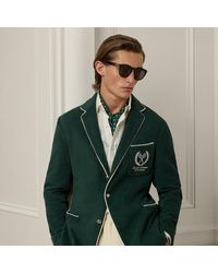 Ralph Lauren - Blazer in spugna ricamato fatto a mano - Lyst