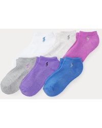 Polo Ralph Lauren - Paquete de 6 pares de calcetines pinkies deportivos - Lyst