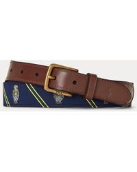Polo Ralph Lauren - Cintura Polo Bear con finitura in pelle - Lyst