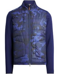 ralph lauren paneled stretch wool jacket