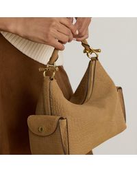Ralph Lauren - Small Blaike Croc-Embossed Shoulder Bag - Lyst