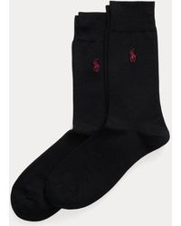 Polo Ralph Lauren - 2 pares de calcetines con algodón - Lyst