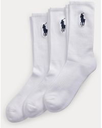 Polo Ralph Lauren - Polo 3 Pack Big Polo Pony Crew Sock - Lyst