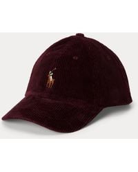Polo Ralph Lauren - Casquette De Baseball En Velours Côtelé - Lyst