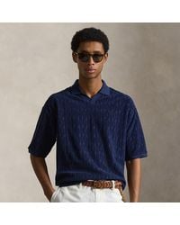 Polo Ralph Lauren - Relaxed Fit Cabled Terry Polo Shirt - Lyst