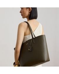Ralph Lauren - Faux-Leather Large Reversible Tote Bag - Lyst