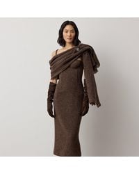Ralph Lauren - Jocey Wool-Blend Donegal Tweed Day Dress - Lyst