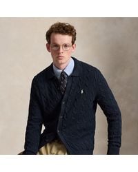 Polo Ralph Lauren - Cable-Knit Cotton Cardigan - Lyst