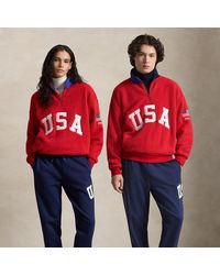 Polo Ralph Lauren - Relaxed Fit Flag Fleece Pullover - Lyst