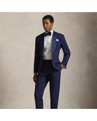 Polo Ralph Lauren - Pleated Barathea Tuxedo Trouser - Lyst