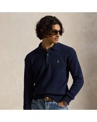 Polo Ralph Lauren - Relaxed Fit Cable Cotton Polo Jumper - Lyst