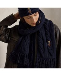 Polo Ralph Lauren - Polo Bear Cable-Knit Scarf - Lyst