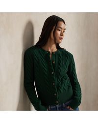 Polo Ralph Lauren - Kabelgebreid Wollen-Kasjmier Vest - Lyst