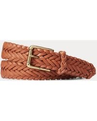 Ralph Lauren - Sportsman Braided Leather Belt - Lyst