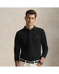 Polo Ralph Lauren - Slim Fit Mesh Long-sleeve Polo - Lyst