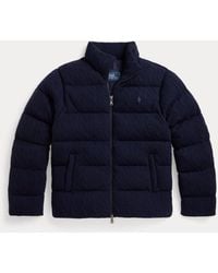 Polo Ralph Lauren - Cable-Knit Wool-Cashmere Jumper Jacket - Lyst
